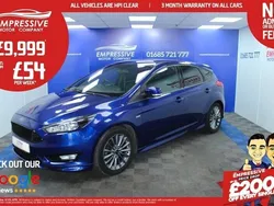 Blue Used 2018 Ford Focus ST-Line Hatchback | £9,999 (Fair price)