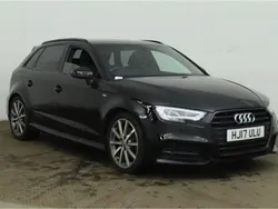 Black Used 2017 Audi A3 Sportback S-Line Hatchback | £13,485 (Fair price)