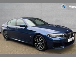 Blue Used 2021 BMW 520 M Sport Sedan | £24,436 (Fair price)