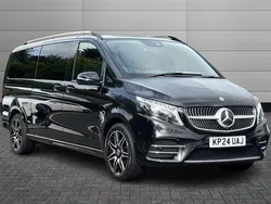 Black Used 2024 Mercedes V300 AMG line MPV | £67,900 (A bit pricey)