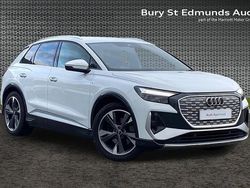 White Used 2022 Audi Q4 e-tron S-Line SUV | £23,201 (Fair price)