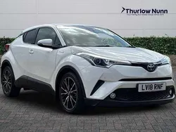White Used 2018 Toyota C-HR SUV | £15,771 (Fair price)