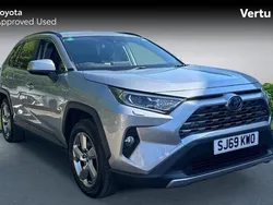 Silver Used 2019 Toyota RAV4 Hybrid SUV | £23,177 (Fair price)