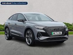 Grey Used 2025 Audi Q4 Sportback e-tron Black Edition SUV | £39,999