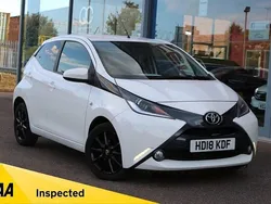 White Used 2018 Toyota Aygo x-style Hatchback | £9,275 (Fair price)