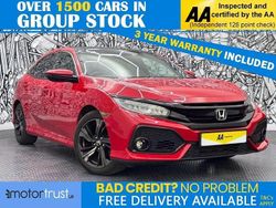 Red Used 2019 Honda Civic EX Hatchback | £15,195 (Fair price)