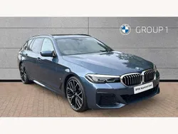 Blue Used 2023 BMW 520 M Sport Estate | £34,991 (Expensive)