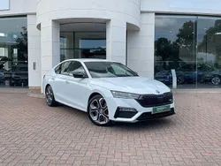 Moon white metallic Used 2023 Skoda Octavia vRS Hatchback | £26,490 (Expensive)