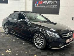 Black Used 2016 Mercedes C220 AMG Line Premium Plus Sedan | £13,250 (Expensive)