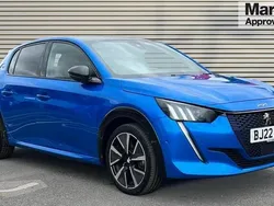 Blue Used 2022 Peugeot e-208 Premium Hatchback | £12,686 (Fair price)