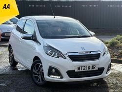 White Used 2021 Peugeot 108 Collection Hatchback | £7,495 (Fair price)