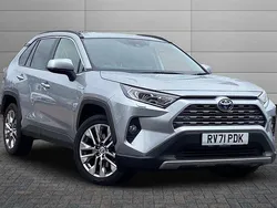 Silver Used 2021 Toyota RAV4 Hybrid SUV | £28,395 (A bit pricey)