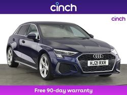 Blue Used 2021 Audi A3 S-Line Hatchback | £18,949 (Fair price)