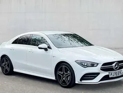White Used 2020 Mercedes CLA35 AMG Sedan | £24,407 (Super price)