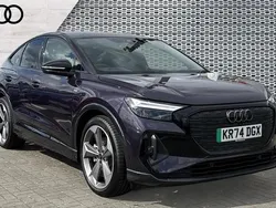 Mauve/purple Used 2024 Audi Q4 e-tron Black Edition SUV | £36,590 (Fair price)