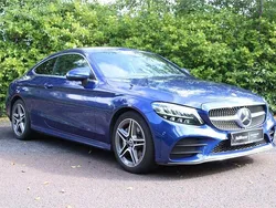 Blue Used 2020 Mercedes C300e AMG line Coupe | £22,995 (Fair price)