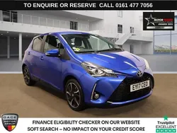 Blue Used 2017 Toyota Yaris Design Hatchback | £11,890 (Fair price)