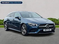 Blue Used 2021 Mercedes CLA200 AMG line Estate | £20,699 (Good price)