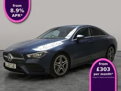 Blue Used 2022 Mercedes CLA180 AMG line Sedan | £22,797 (Good price)