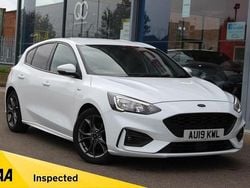 White Used 2019 Ford Focus ST-Line Hatchback | £10,375 (Fair price)