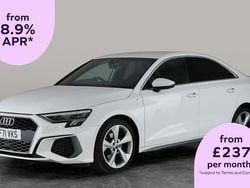 White Used 2021 Audi A3 S-Line Sedan | £17,344 (Fair price)