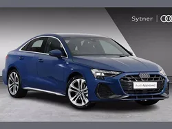 Blue New 2025 Audi A3 S-Line Sedan | £31,000 (A bit pricey)