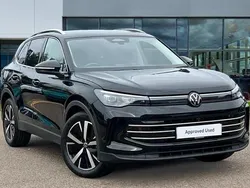 Grenadilla black metallic Used 2025 VW Tiguan Elegance SUV | £34,126 (Fair price)