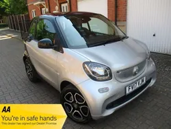 Metallic silver Used 2017 Smart ForTwo Coupé Premium Coupe | £5,290 (Good price)