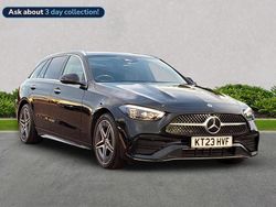 Black Used 2023 Mercedes C300e AMG Line Premium Plus Estate | £31,699 (Good price)