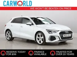 White Used 2021 Audi A3 Sportback S-Line Hatchback | £16,990 (Fair price)