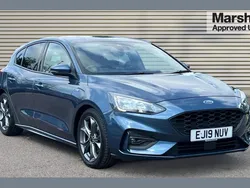 Blue Used 2019 Ford Focus ST-Line Hatchback | £10,952 (Fair price)