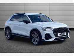 Glacier white Used 2024 Audi Q3 Black Edition SUV | £34,746 (Fair price)