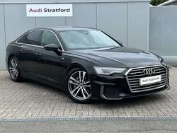 Myth black metallic Used 2019 Audi A6 S-Line Sedan | £26,950 (Fair price)