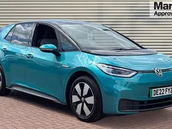 Turquoise Used 2022 VW ID.3 Pro Performance Hatchback | £14,810 (Fair price)