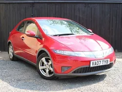 Red Used 2007 Honda Civic SE Hatchback | £2,190 (Good price)