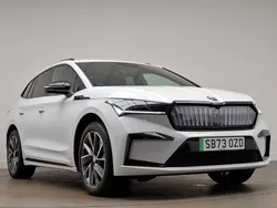White Used 2023 Skoda Enyaq iV SportlinePlus SUV | £31,998 (Fair price)