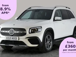 White Used 2021 Mercedes GLB200 AMG line SUV | £24,163 (Fair price)