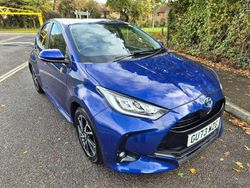 Blue Used 2023 Toyota Yaris Hybrid Design Hatchback | £17,995 (Fair price)