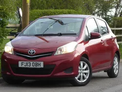 Red Used 2013 Toyota Yaris Hatchback | £3,595 (Fair price)