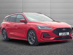 Race red Used 2024 Ford Focus ST-Line X Estate | £22,999 (A bit pricey)