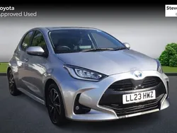 Silver Used 2023 Toyota Yaris Hybrid Design Hatchback | £16,817 (Fair price)