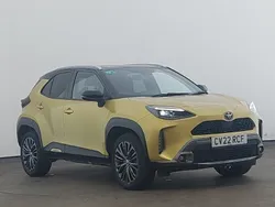 Yellow Used 2022 Toyota Yaris Hybrid Estate | £20,998 (Fair price)