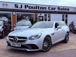 Silver Used 2019 Mercedes SLC180 AMG line Cabriolet | £18,990 (Fair price)