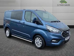Blue Used 2019 Ford Transit Custom Limited Van | £18,995 (Fair price)