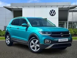 Turquoise Used 2022 VW T-Cross SEL SUV | £17,443 (Fair price)