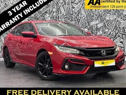 Red Used 2021 Honda Civic Sport Hatchback | £15,095 (Fair price)