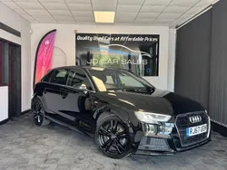 Black Used 2017 Audi A3 Sportback S-Line Hatchback | £9,590 (Fair price)