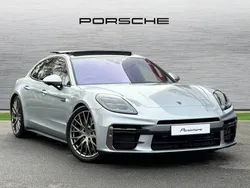 Dolomite silver metallic New 2024 Porsche Panamera Turbo E-Hybrid Sedan | £146,900