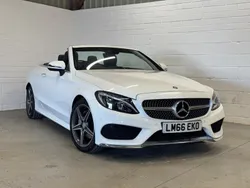 White Used 2016 Mercedes C220 AMG line Cabriolet | £15,480 (Fair price)