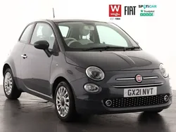 Grey Used 2021 Fiat 500 Lounge Hatchback | £8,899 (Fair price)